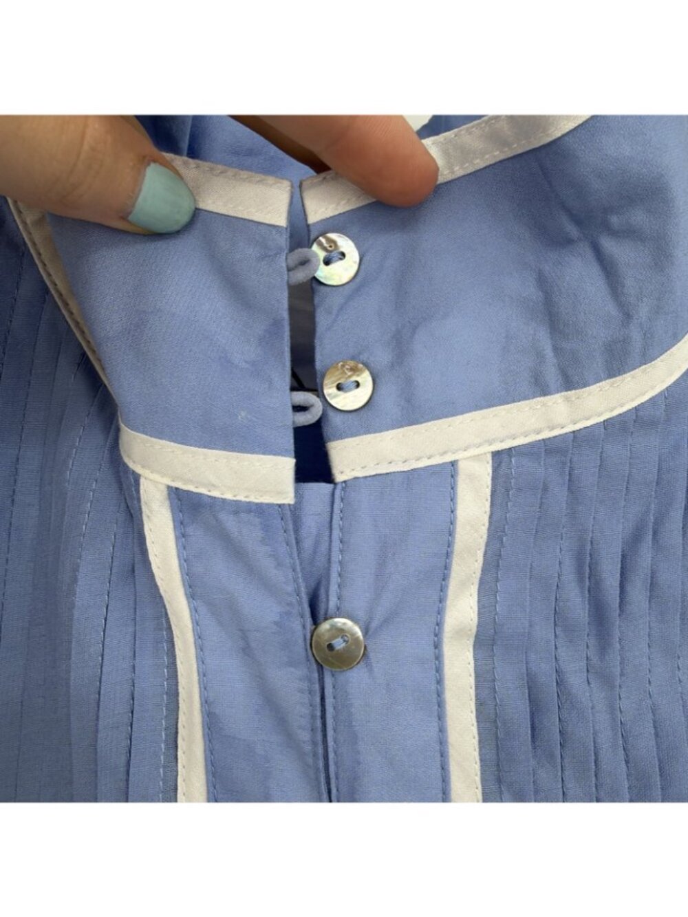 Pomander Place by Tuckernuck Blue Sleeveless Beatrix Dress size L Large NWT - Picture 4 of 8